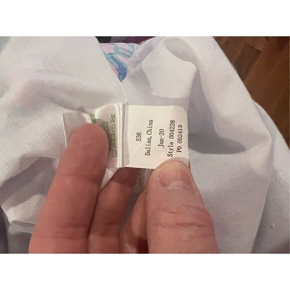 New Lilly Pulitzer Kids Girl's Mini Katrina Dress in multi full bloom - Picture 6 of 6